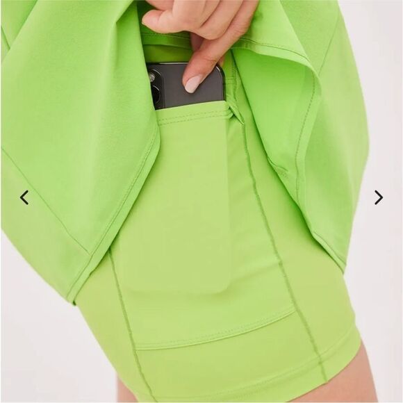 Outdoor Voices Cross Back Dress In Grasshopper - Picture 3 of 6